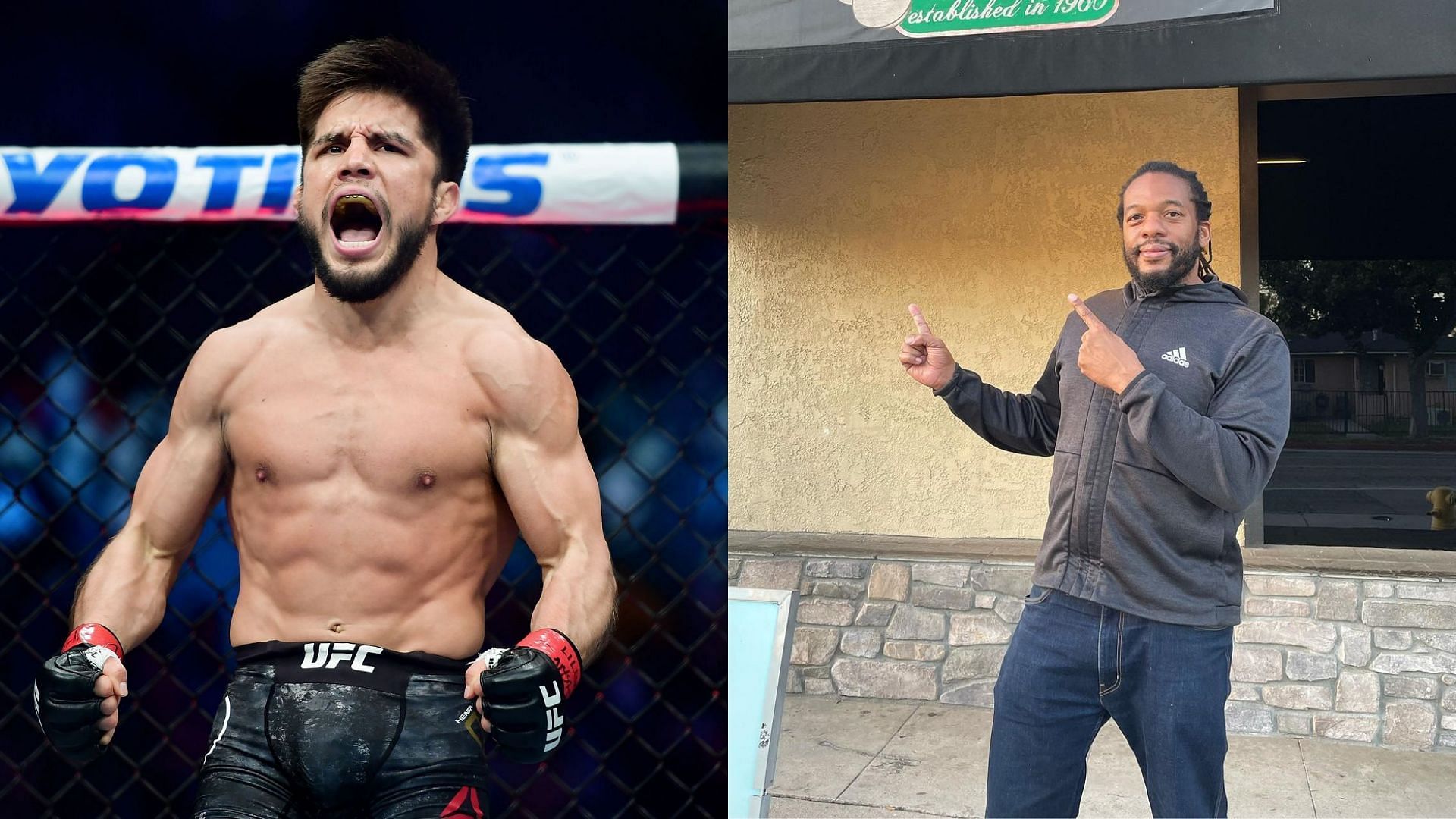 Henry Cejudo (Left) and Herb Dean (Right) (Images courtesy of Getty and @herbdeanmma Instagram)