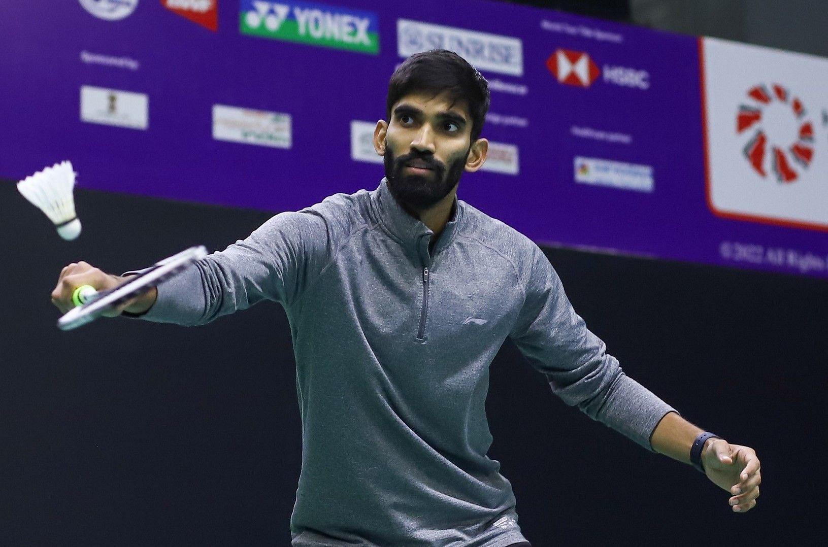 Seventh seed Kidambi Srikanth beat Christo Popov of France 13-21, 25-23, 21-11 in the Swiss Open second round match. (Pic credit: BAI)