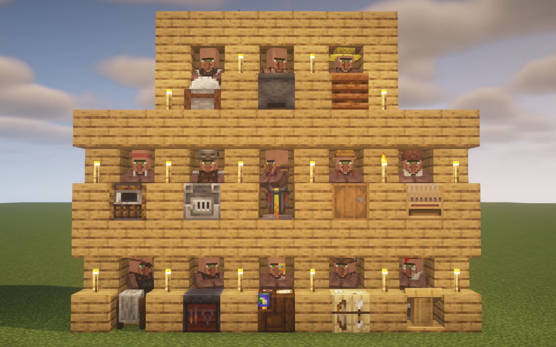 All the villager jobs (Image via Minecraft)