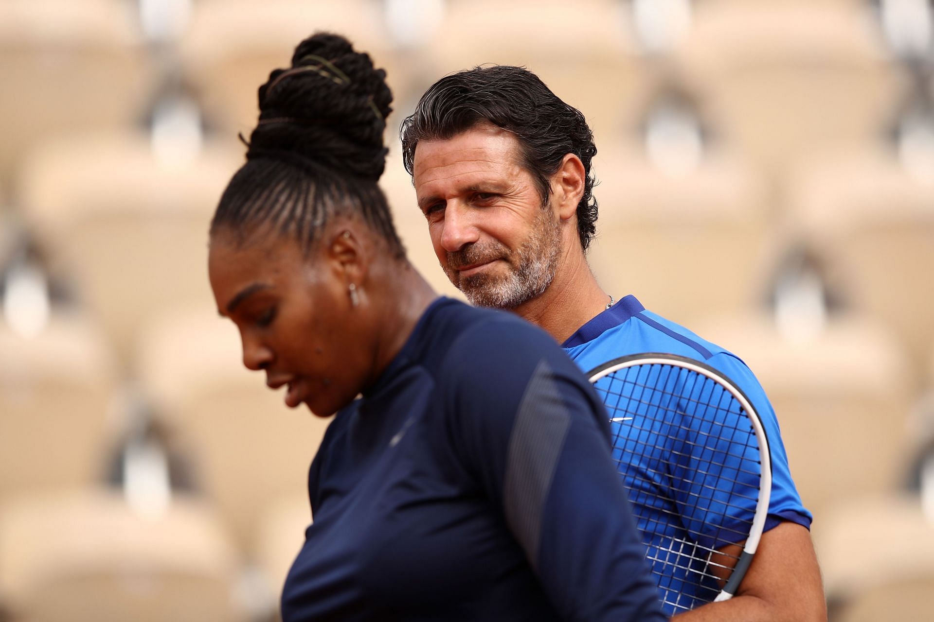 Serena Williams with Patrick Mouratoglou