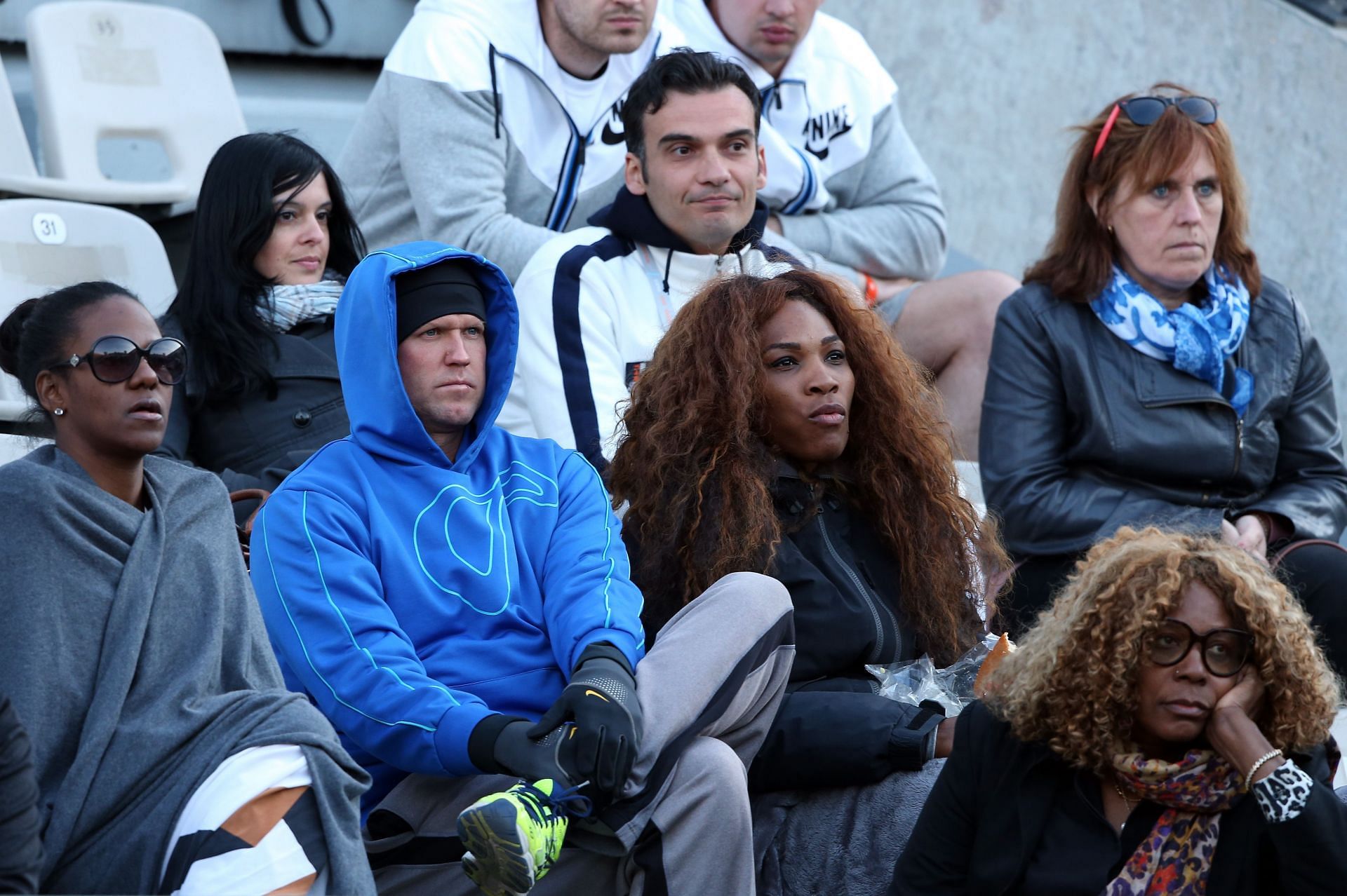Serena Williams and mother Oracene at the 2013 French Open.