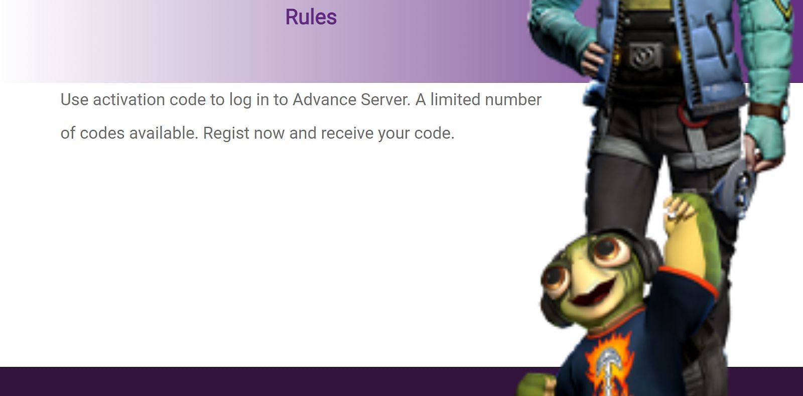 Activation code will be sent to a limited number of users (Image via Garena)