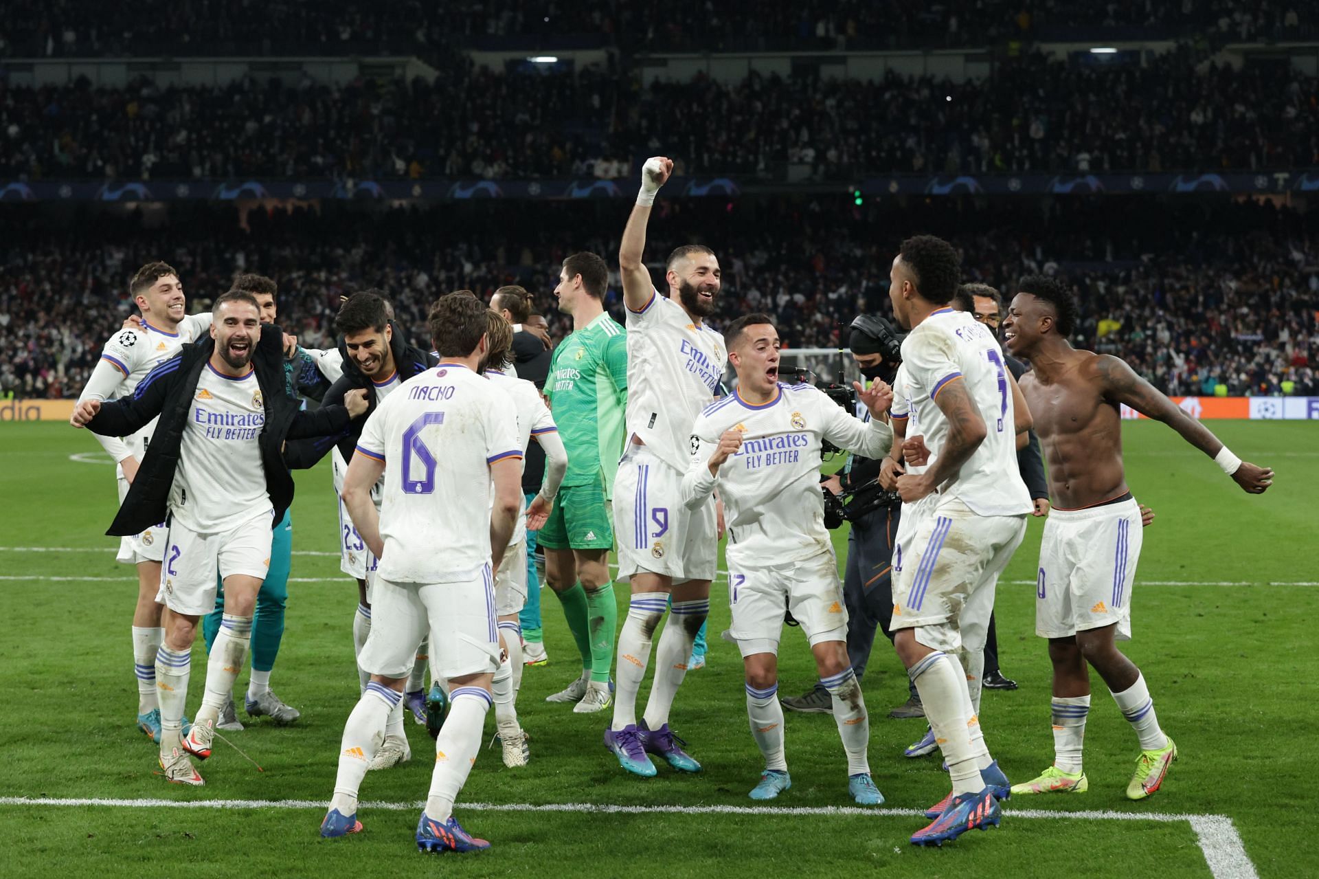 Real Madrid celebraed in style after successfully knocking out PSG from the Champions League