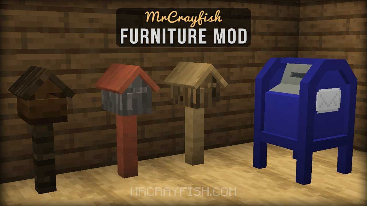 This add-on adds over 80 different pieces of furniture that players can use to spruce up their houses and worlds to make them feel more at home (Image via mrcrayfish.com)