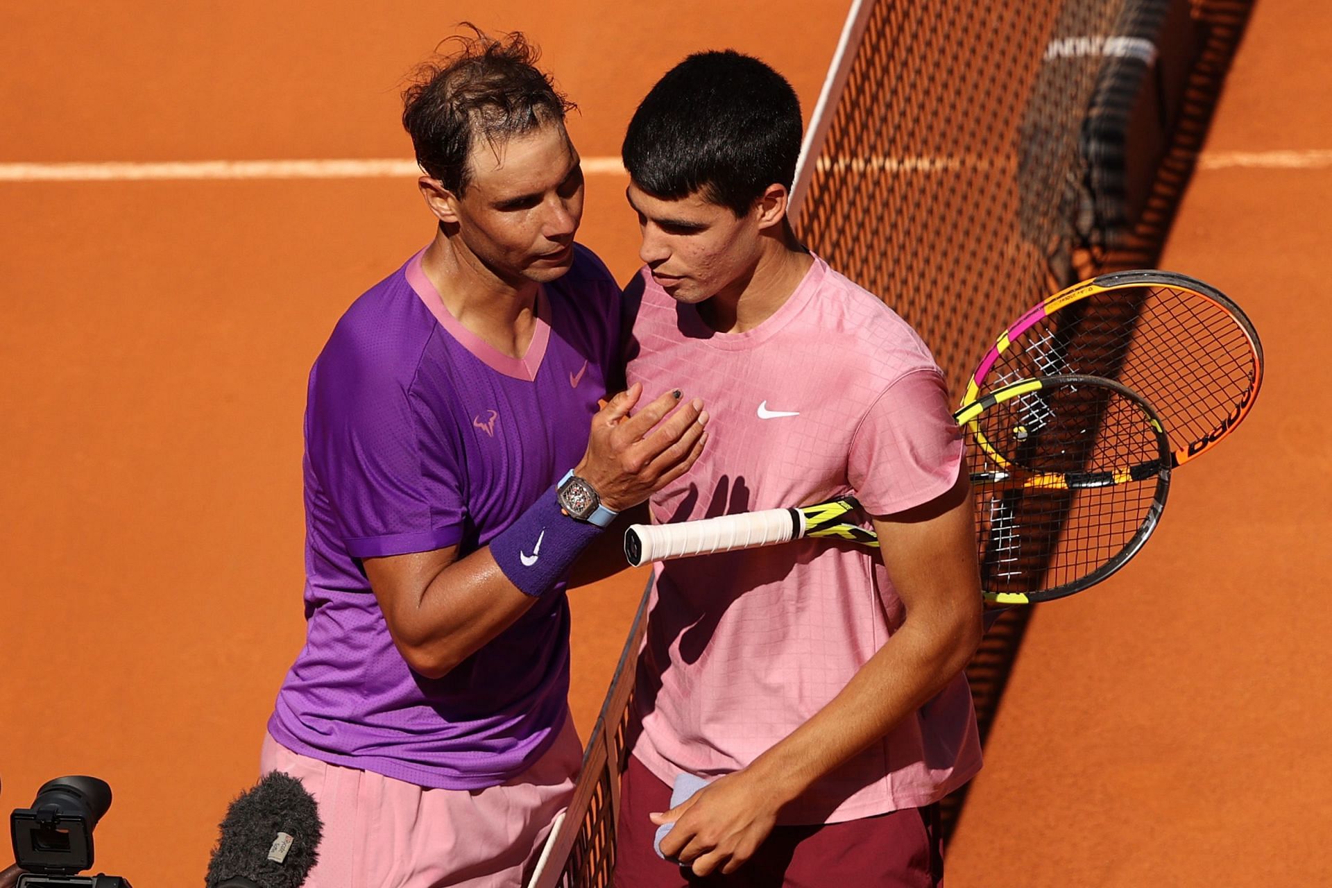 Rafael Nadal beat Carlos Alcaraz in the last and only meeting between the pair