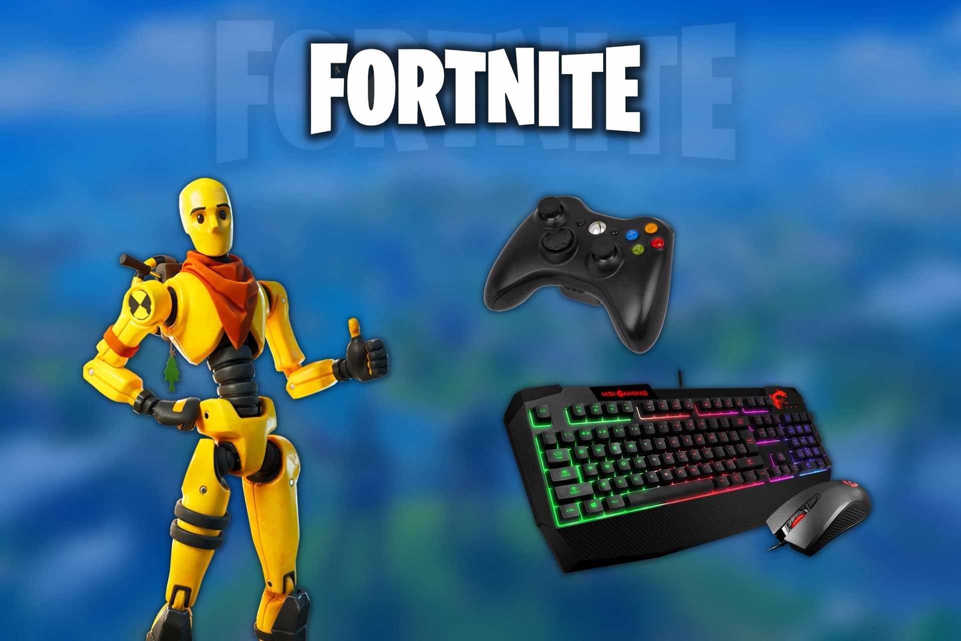 The legend of Fortnite&#039;s hybrid players (Image via Sportskeeda)