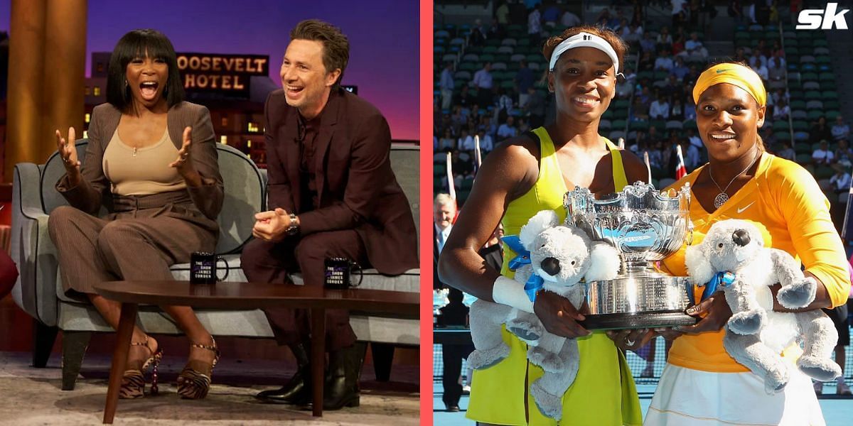 Venus Wiliams joked about playing doubles with Hollywood actor Zach Braff in a late-night show