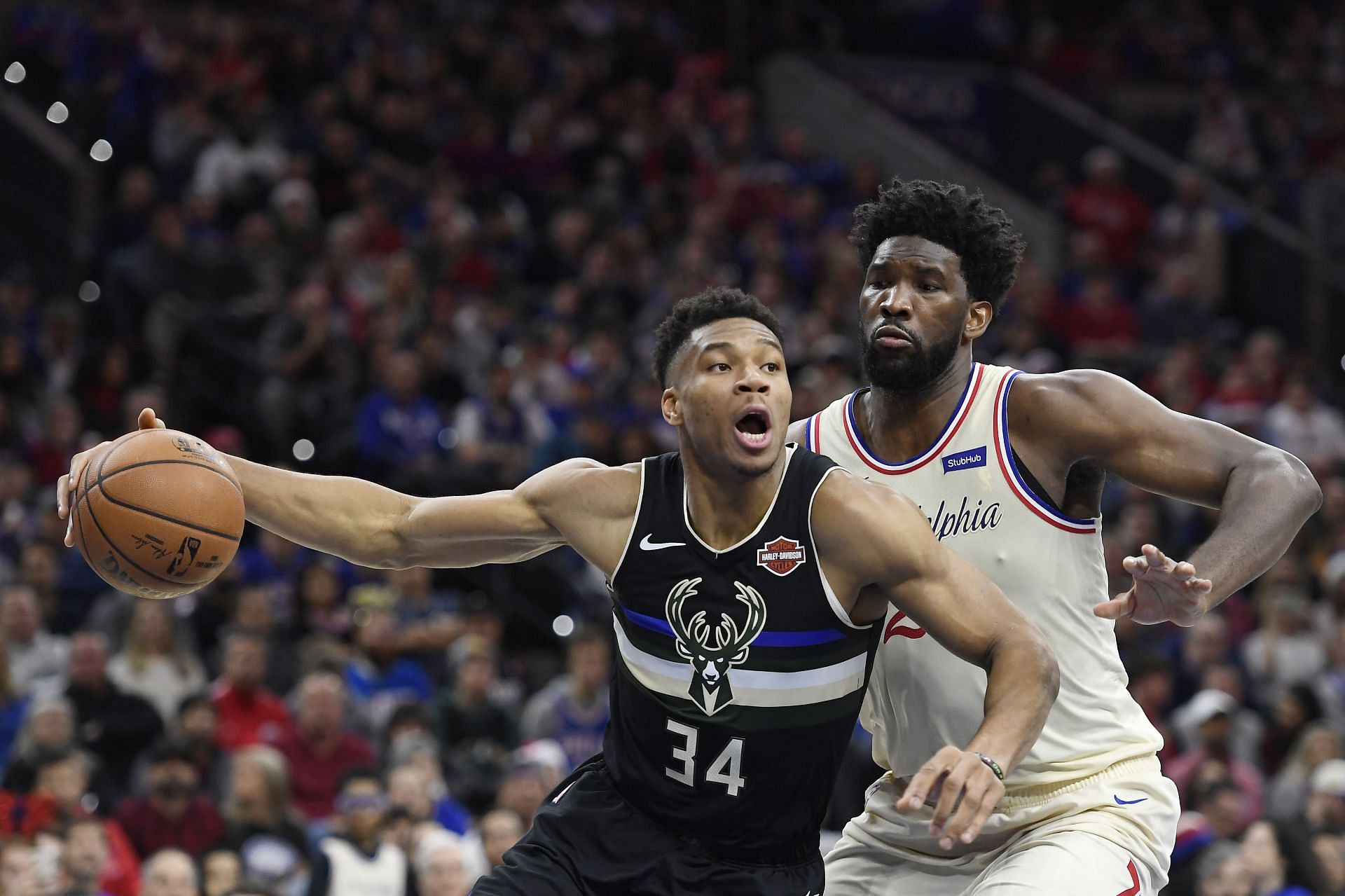 Milwaukee Bucks and Giannis Antetokounmpo v Philadelphia 76ers and Joel Embiid