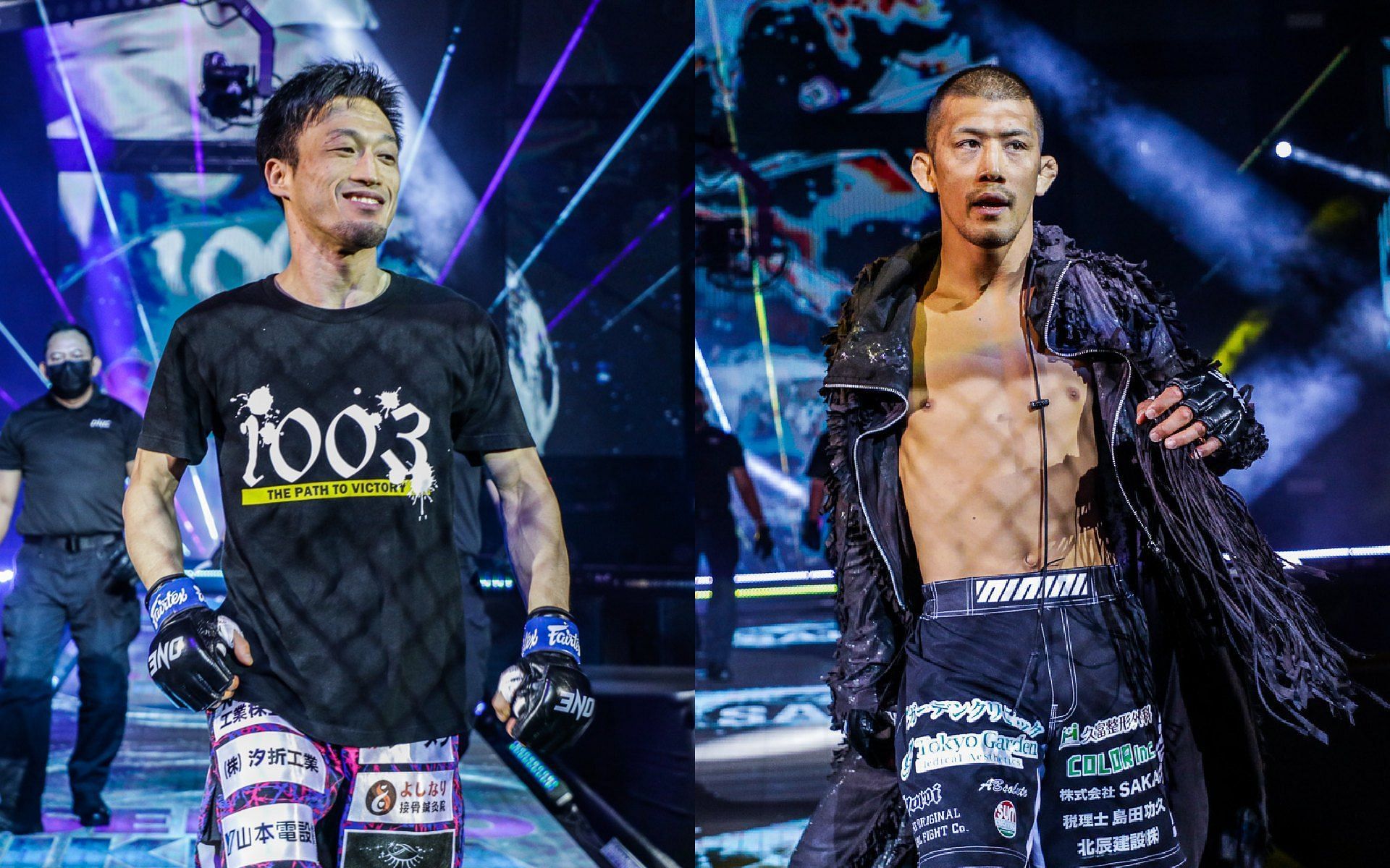 Senzo Ikeda (left) and Shoko Sato (right) say they&#039;re physically fine after testing positive for COVID-19 upon their return to Japan. [Photos ONE Championship]