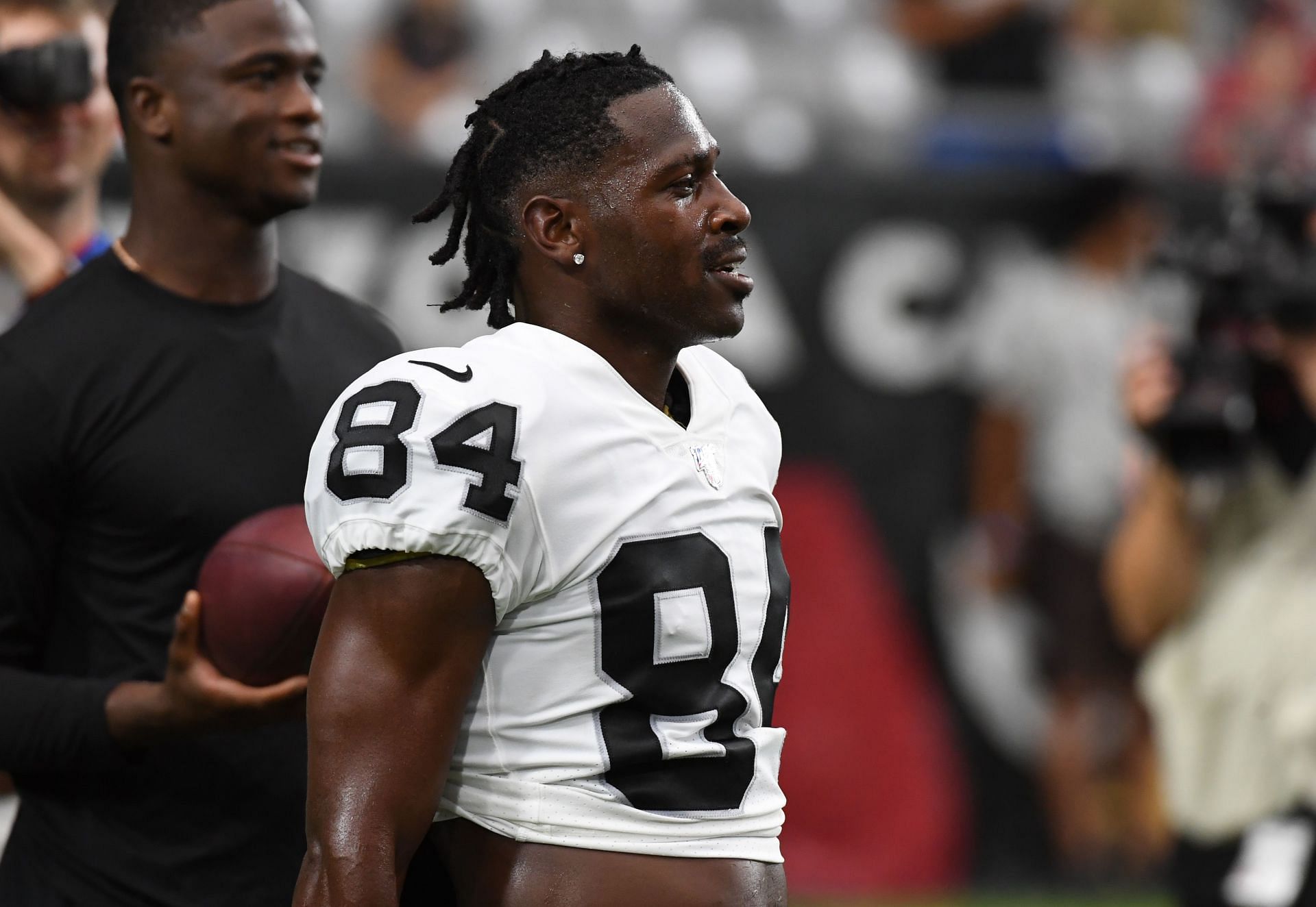 Antonio Brown with the Oakland Raiders