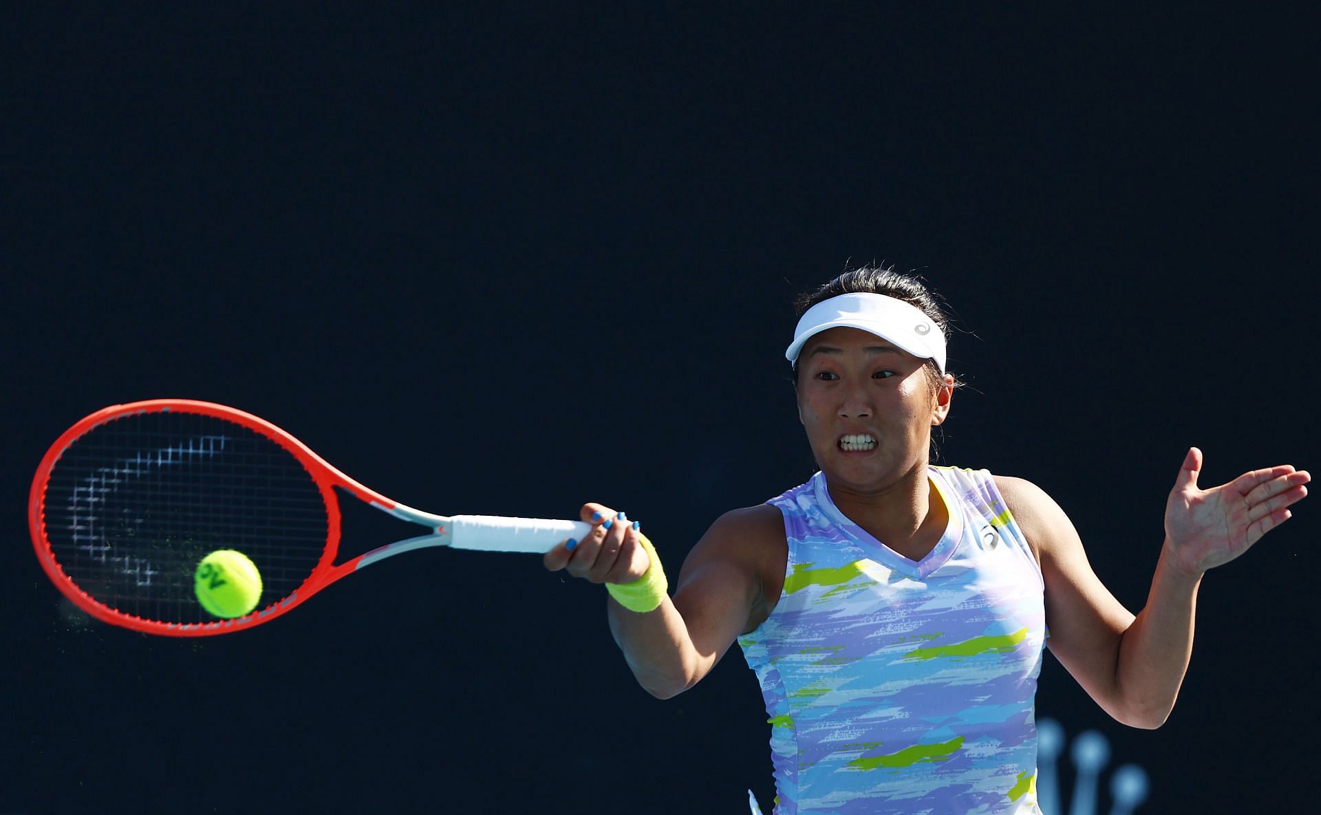 Claire Liu at the 2022 Australian Open.