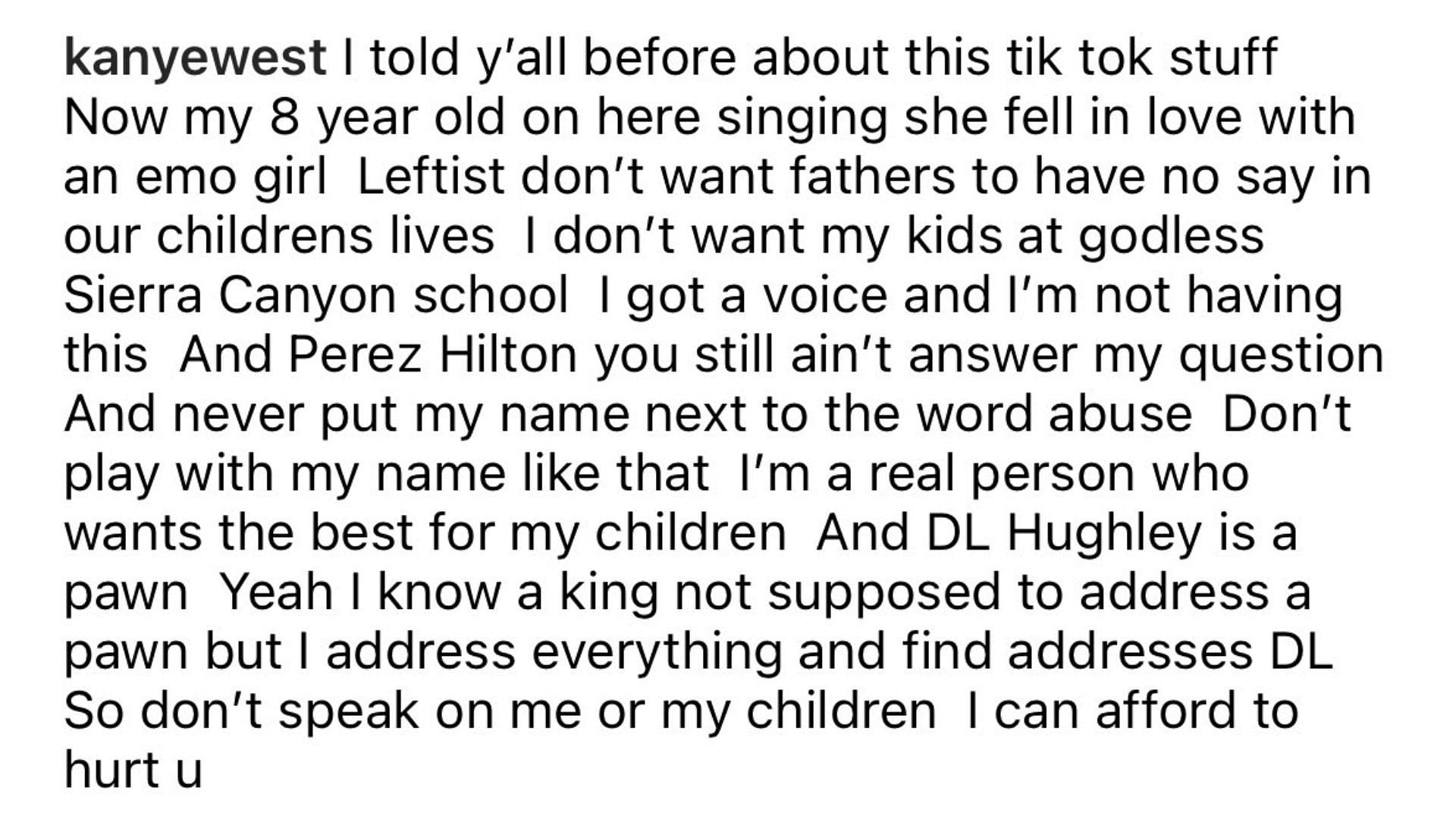 Kanye West attacked D.L. Hughley after he commented on his relationship with Kim Kardashian (Image via Twitter/shboogies)