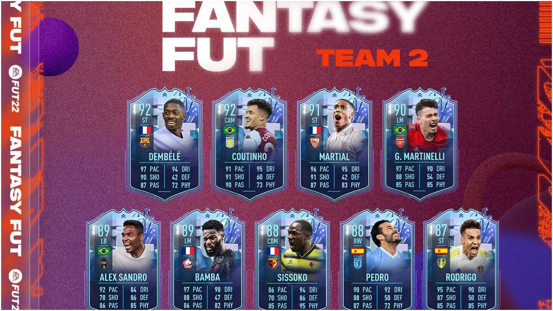 FUT Sheriff - 💥FULL FANTASY FUT TEAM 2✓ STATS OFFICIAL