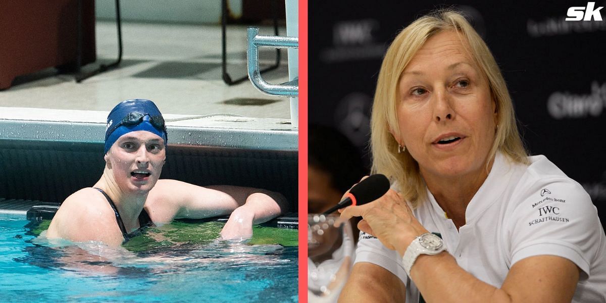 Martina Navratilova gave her thoughts on the controversy surrounding transgender swimmer Lia Thomas