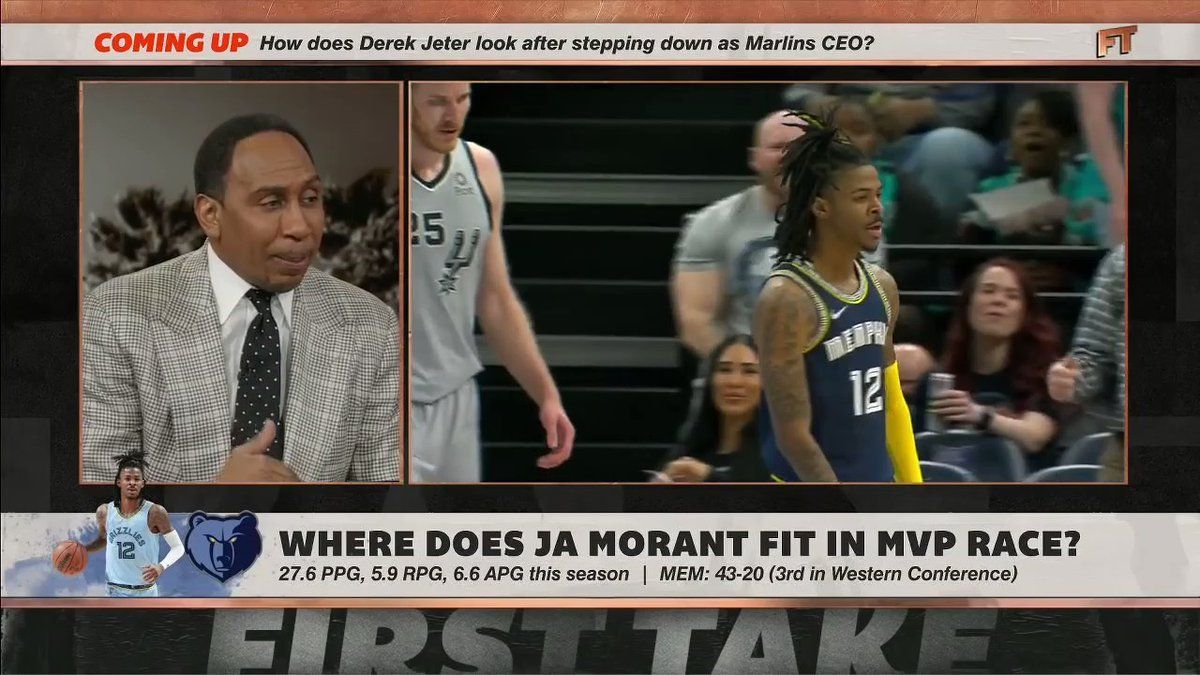 Stephen A. Smith Compares Ja Morant To Kevin Durant: Like Kevin