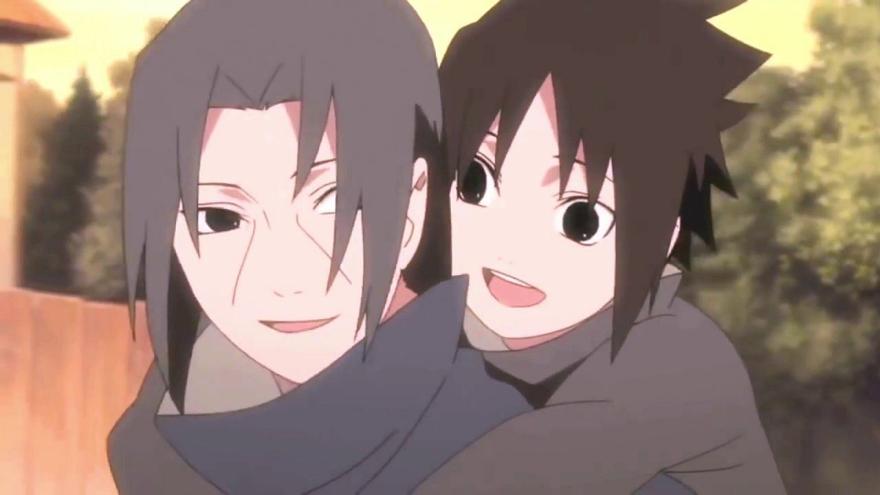 Itachi and Sasuke as seen in the anime Naruto (Image via Studio Pierrot)