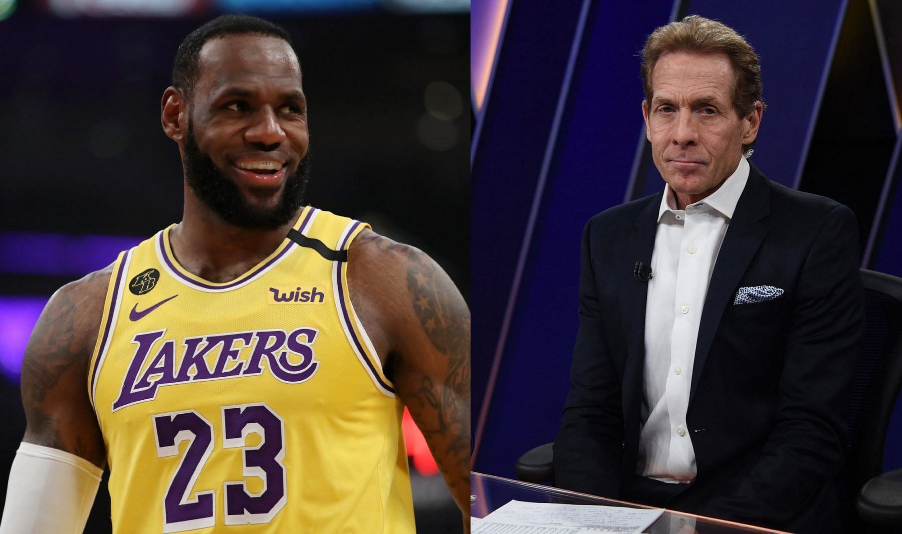 LeBron James and Skip Bayless. (Photo: Courtesy of Lakers Daily)