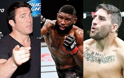 Chael Sonnen (left), Curtis Blaydes (center), Chris Daukaus (right) [Images courtesy: Getty and @razorblaydes265 via Instagram]