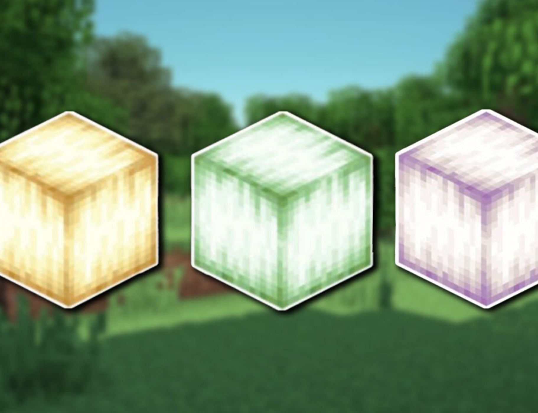 Froglights, a new light source created by frog mobs (Image via Mojang)