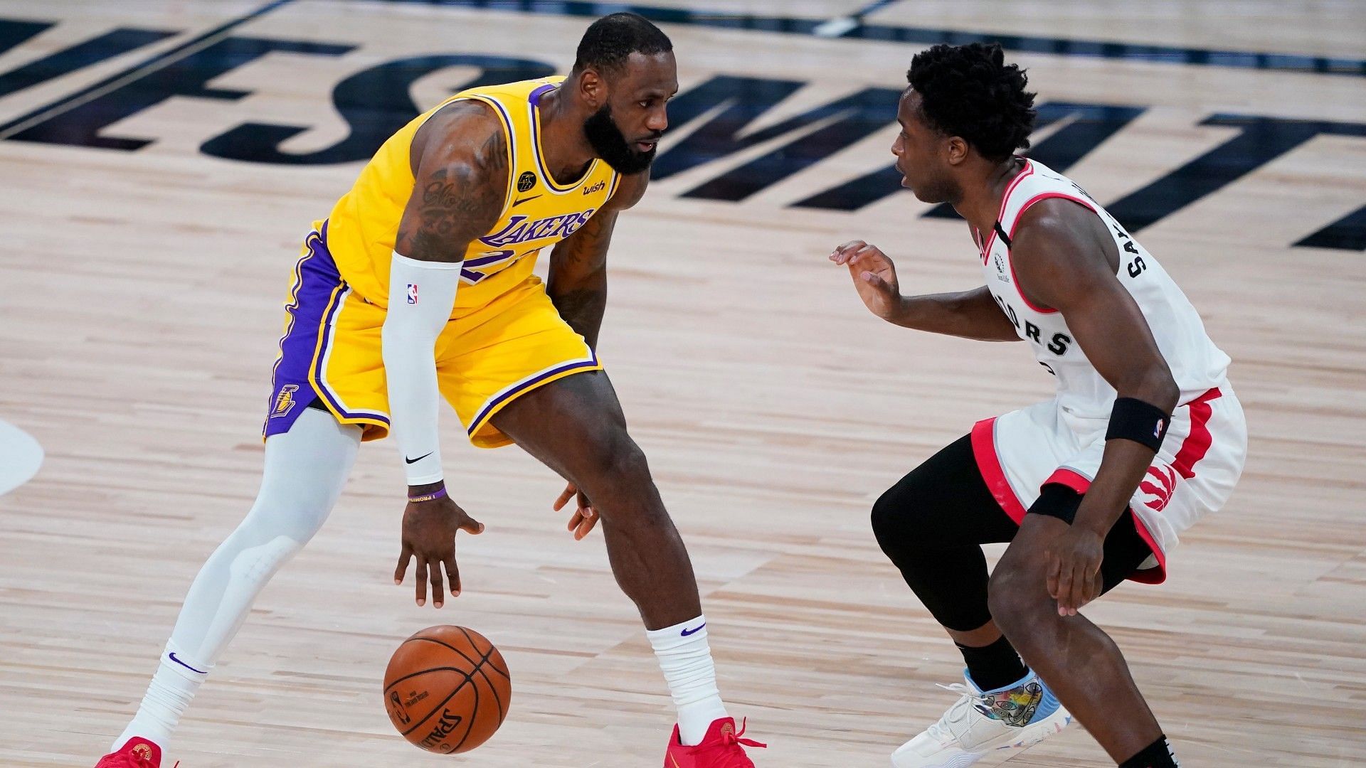 The visiting Toronto Raptors will have a close look at the LA Lakers for the first time this season. [Photo: NBA.com]