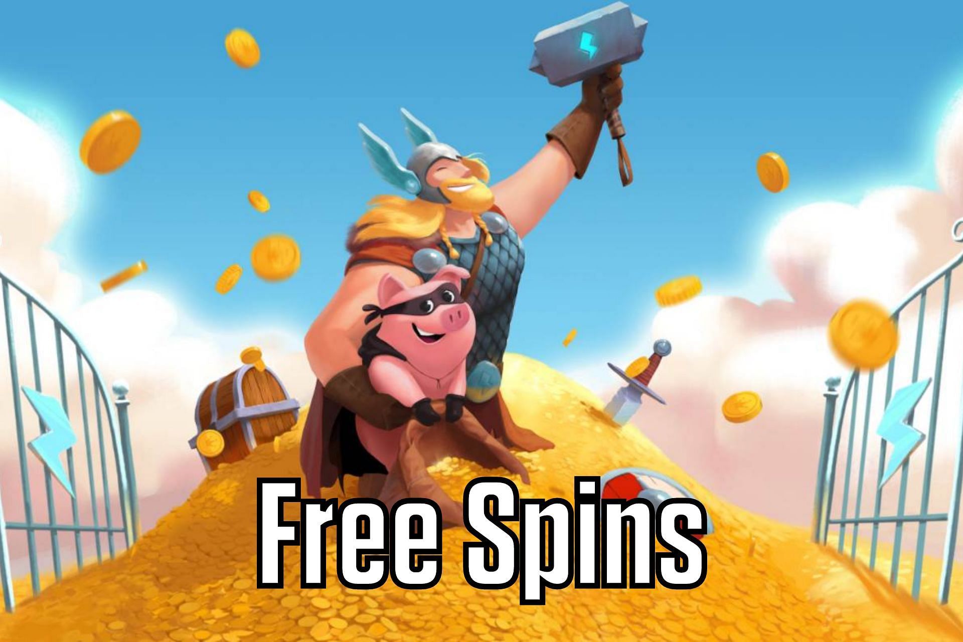 Get Free Spins by clicking the Twitter link (Image via Sportskeeda)