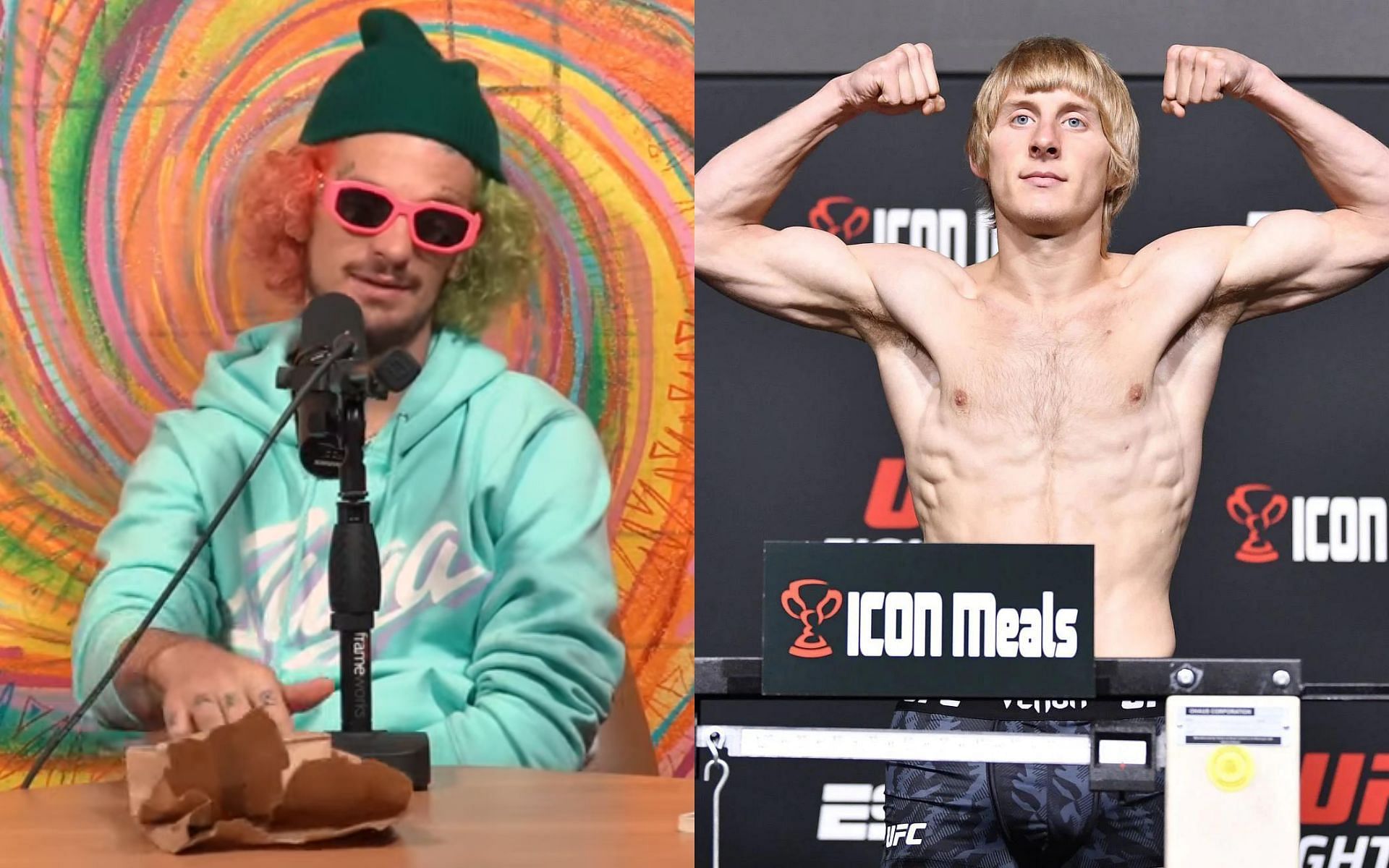 Sean O&#039;Malley (L) shared his thoughts on Paddy Pimblett&#039;s (R) UFC London Pay