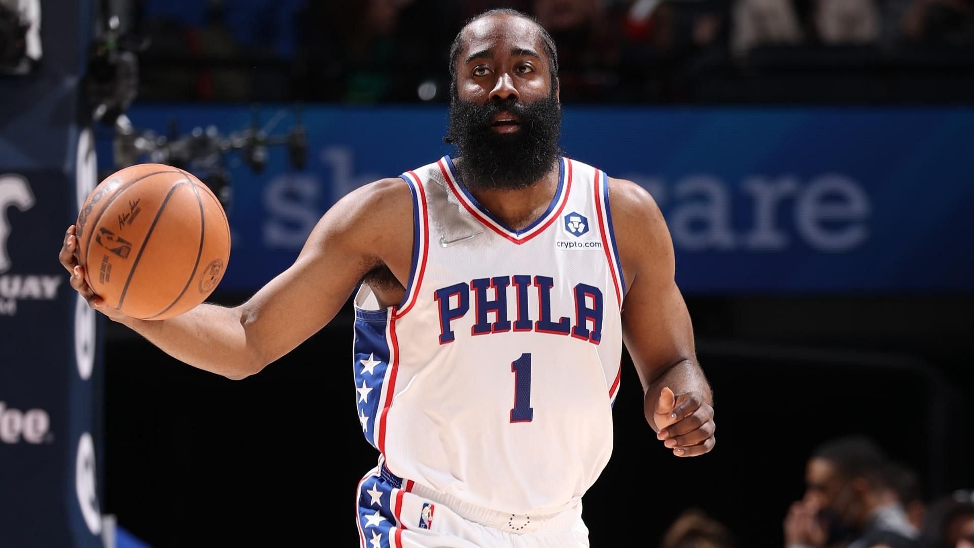 The Philadelphia 76ers have ruled out James Harden for the marquee matchup against the Miami Heat tonight. [Photo: Sporting News]