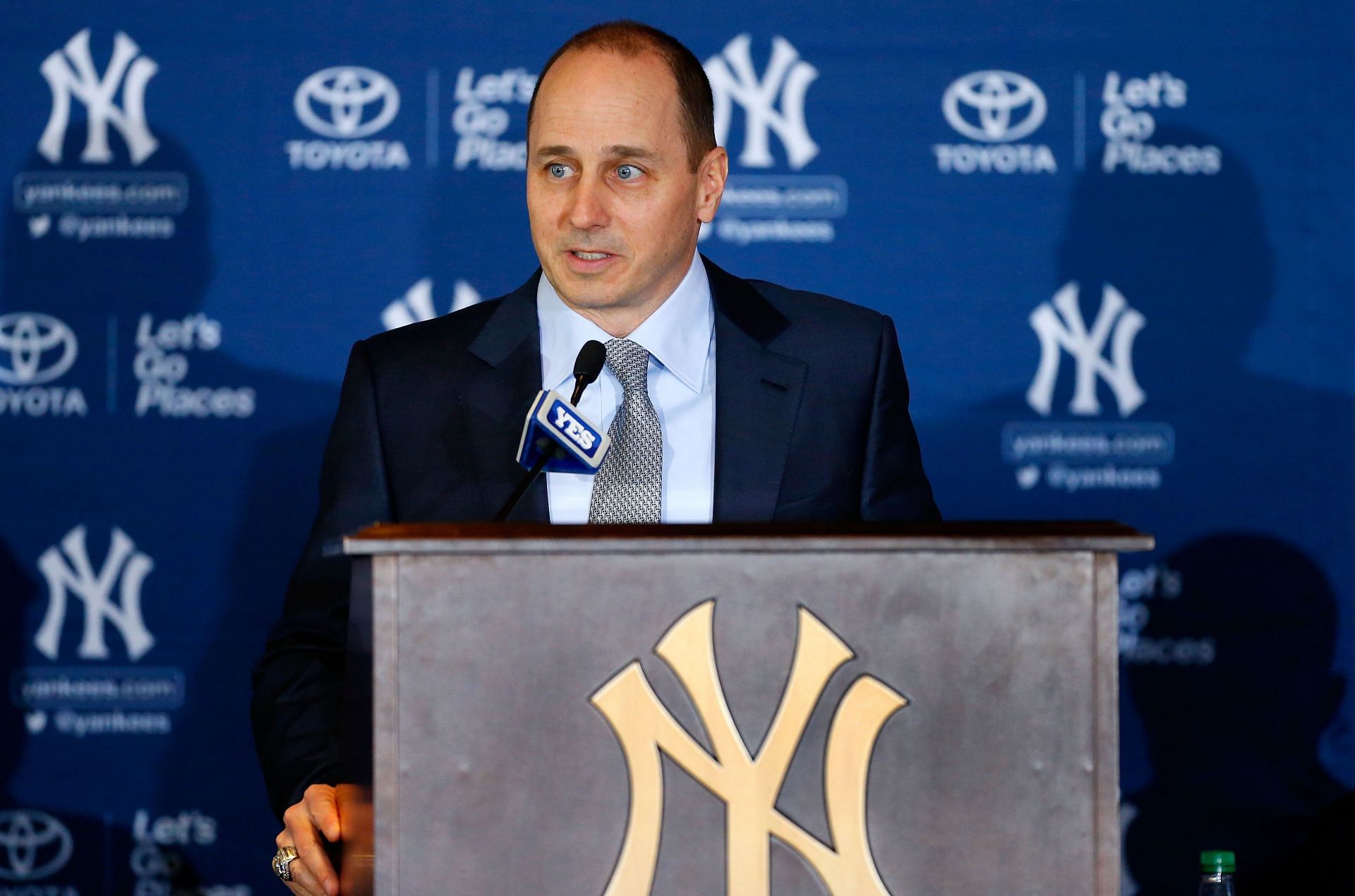 FOX Sports: MLB on X: Yankees GM Brian Cashman is still bitter about the Astros  cheating scandal in 2017.  / X