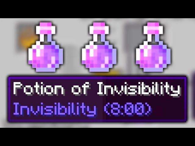 When should you use potion of invisibility in Minecraft?