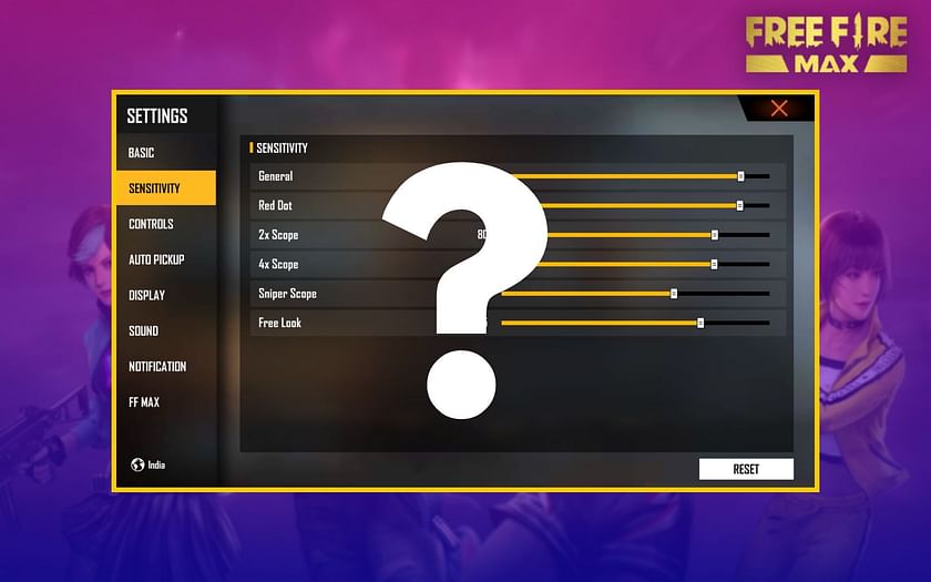 Best Free Fire MAX sensitivity settings for auto headshot (March 2022)