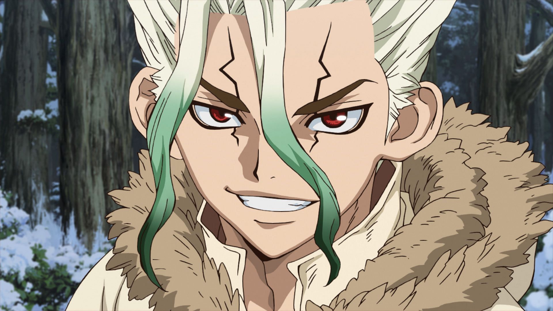 Dr. Stone Chapter 231 sees Senku&#039;s negotiations with Why-man end (Image via TMS Entertainment)