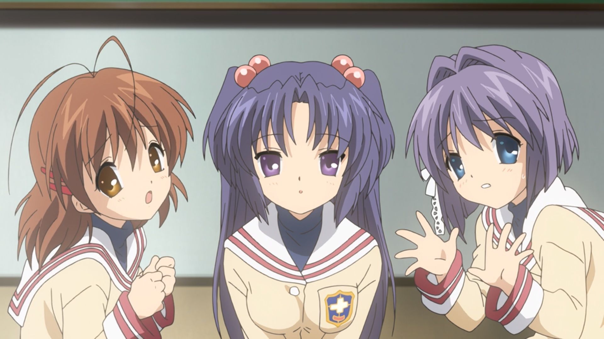 Characters of the anime &quot;Clannad&quot; (Image via Toei Animation)