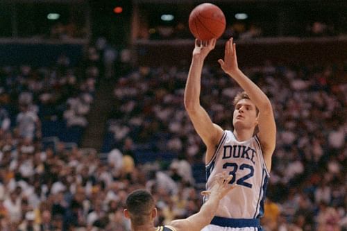 Duke forward Christian Laettner made NCAA history with his famous shot.