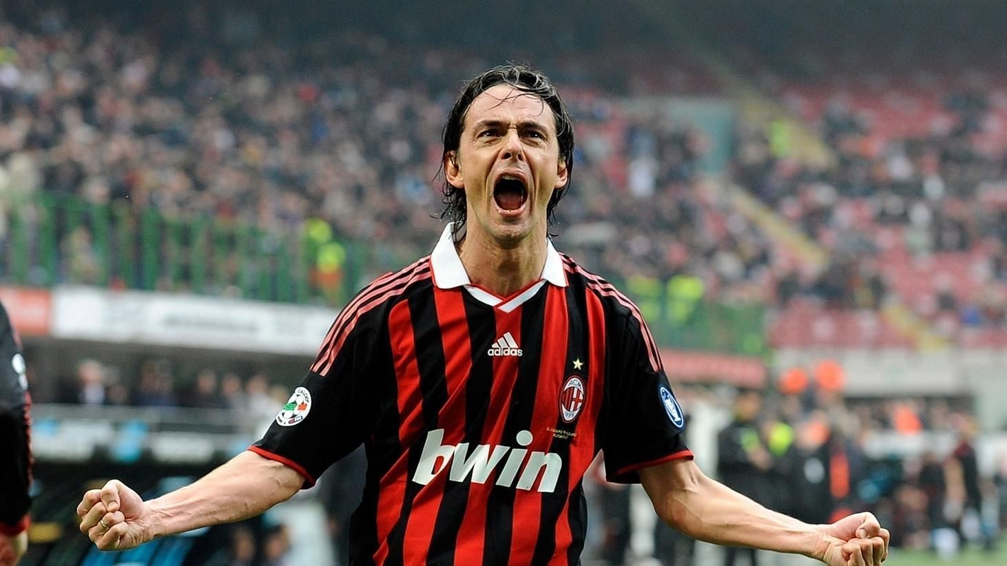 Filippo inzaghi won 2 UCL titles with AC Milan