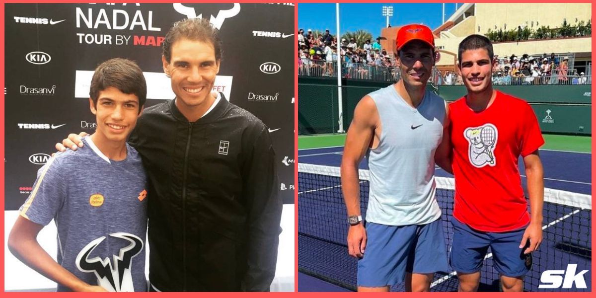 Rafael Nadal and Carlos Alcaraz