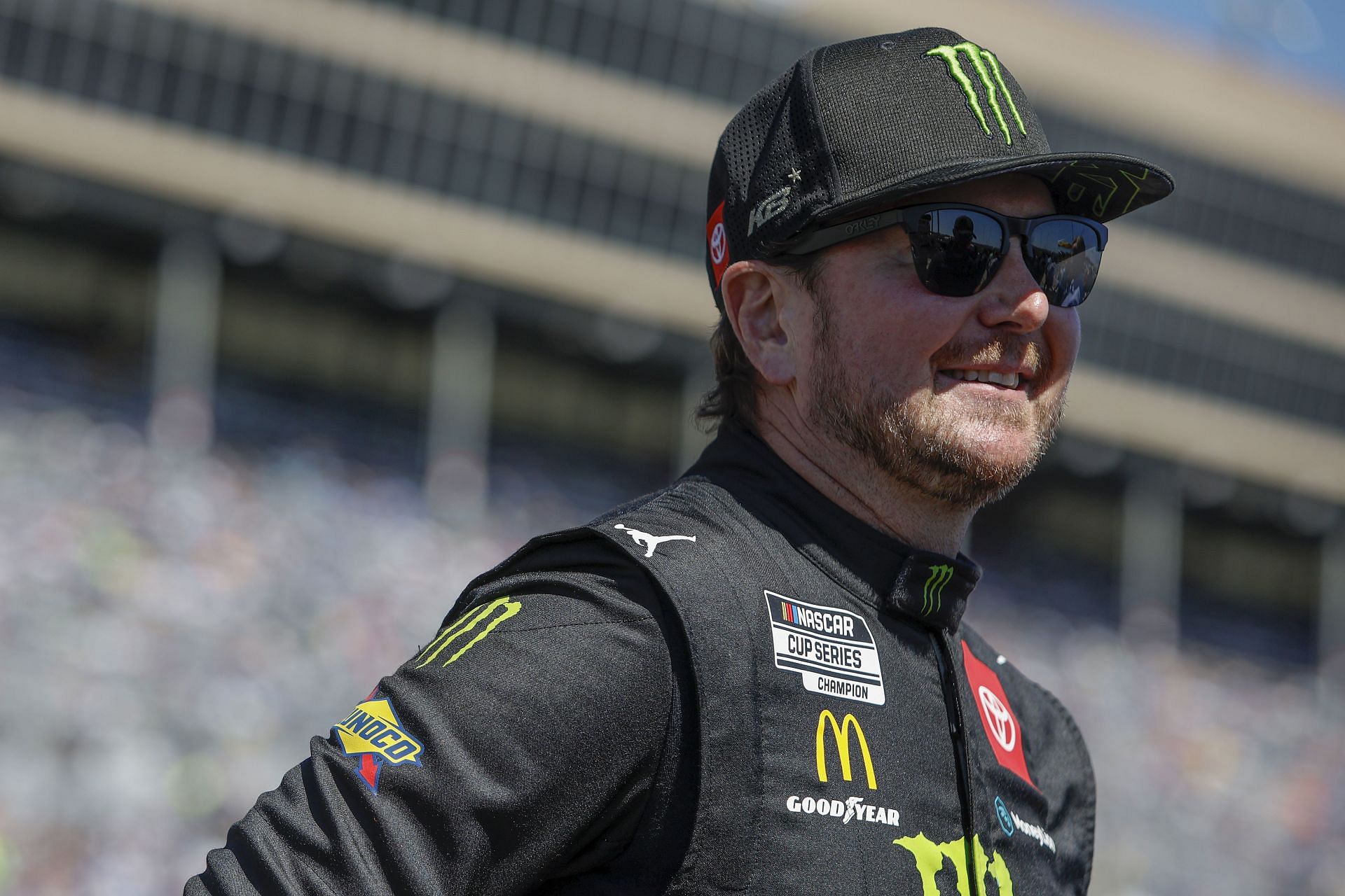 Kurt Busch waits on the grid during the NASCAR Cup Series Folds of Honor QuikTrip 500 at Atlanta Motor Speedway (Photo by Sean Gardner/Getty Images)