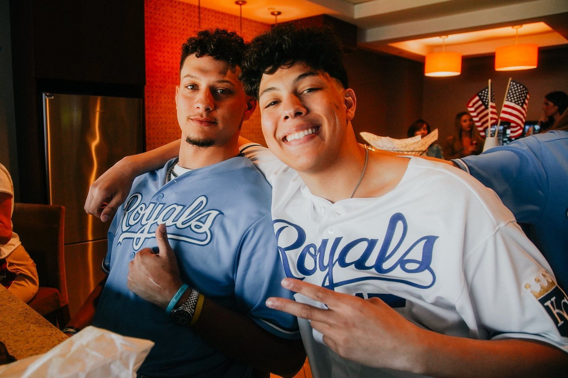 Patrick and Jackson Mahomes | Source: Twitter @jacksonmahomes 