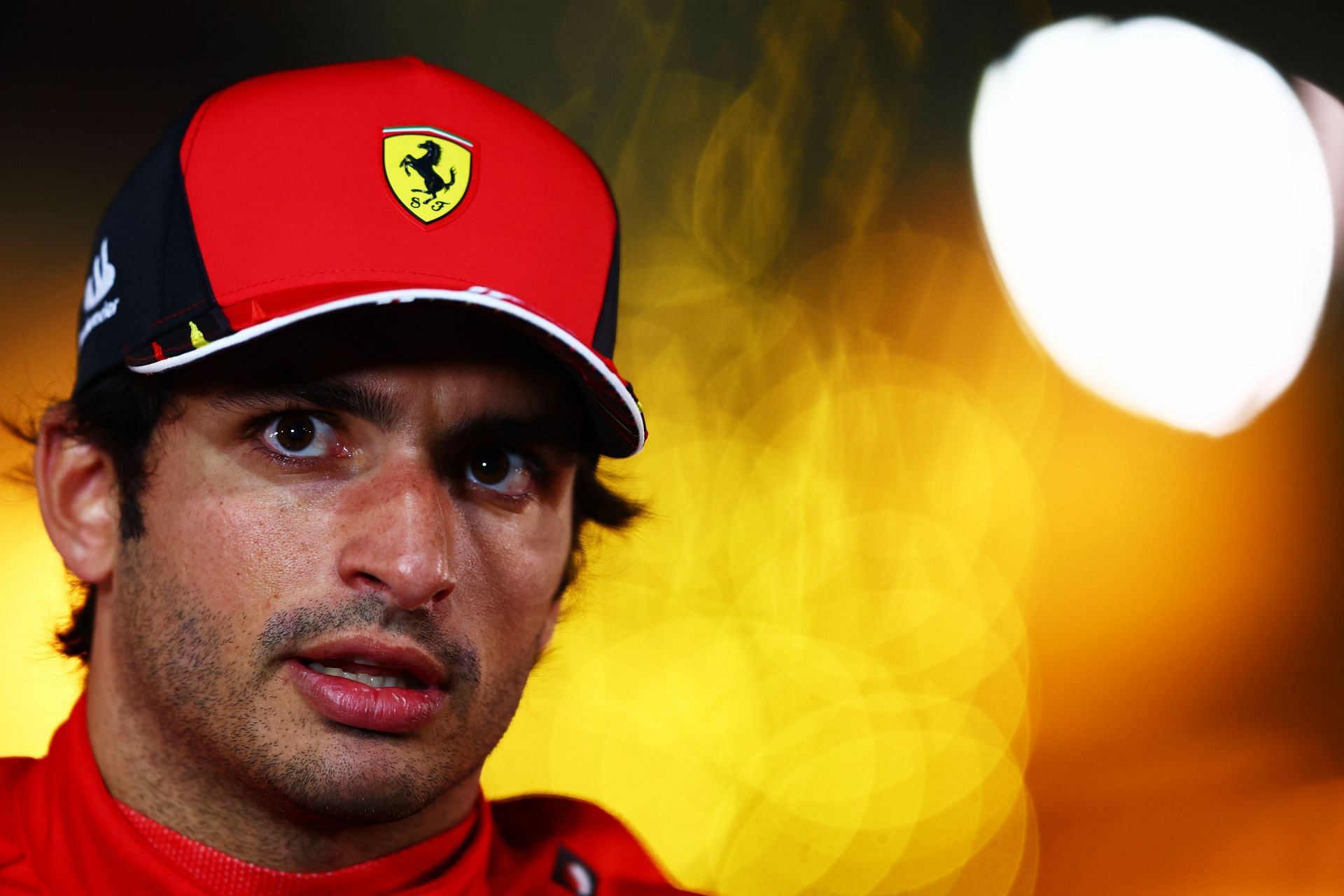 Third-place qualifier Carlos Sainz in Bahrain (Photo by Mark Thompson/Getty Images