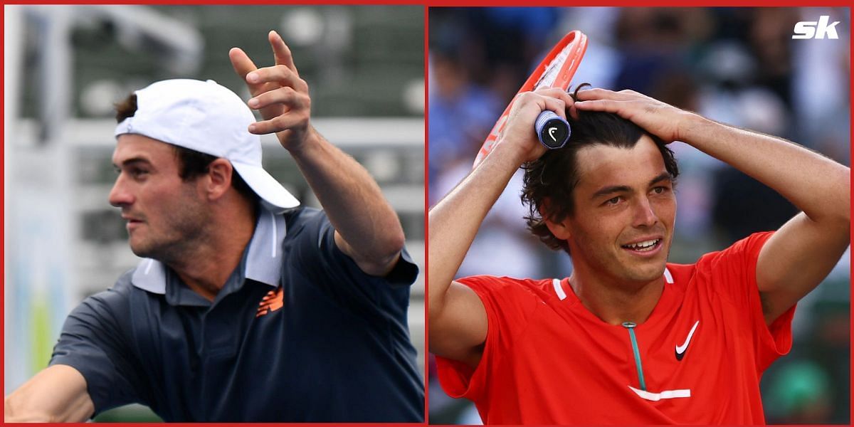 Taylor Fritz (L) and Tommy Paul