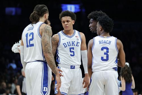 Duke Blue Devils during the 2022 Men's ACC Basketball Tournament