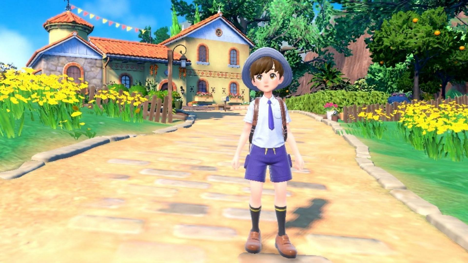 The playable Male Character for Pokemon Violet (Image via The Pokemon Company)
