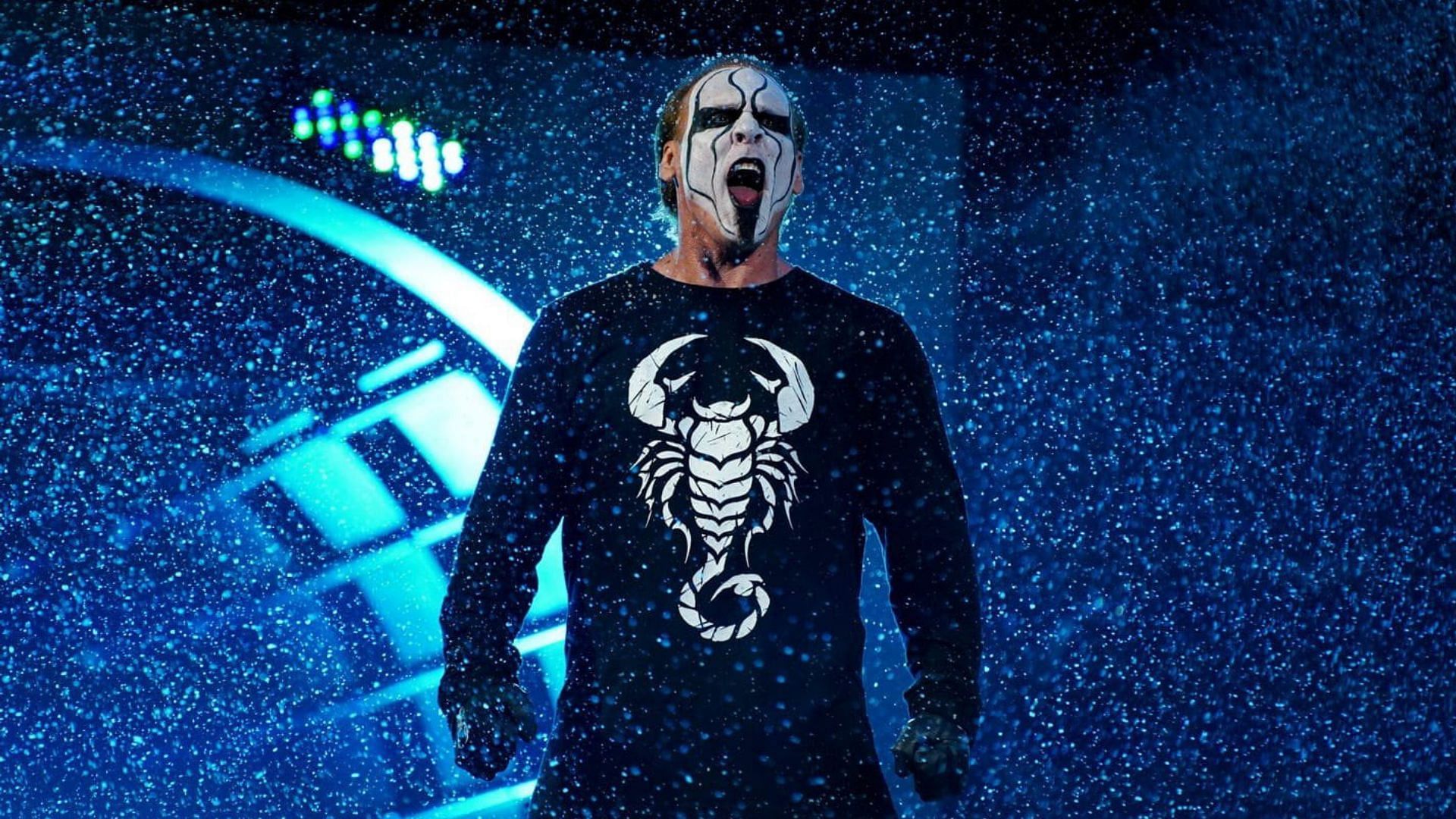 &quot;The Icon&quot; Sting at an AEW event in 2021