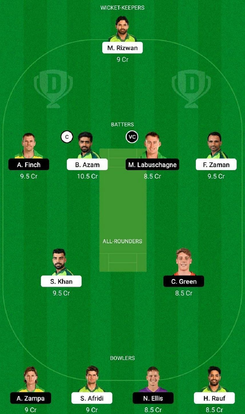 PAK vs AUS Dream11 Fantasy Tip #1