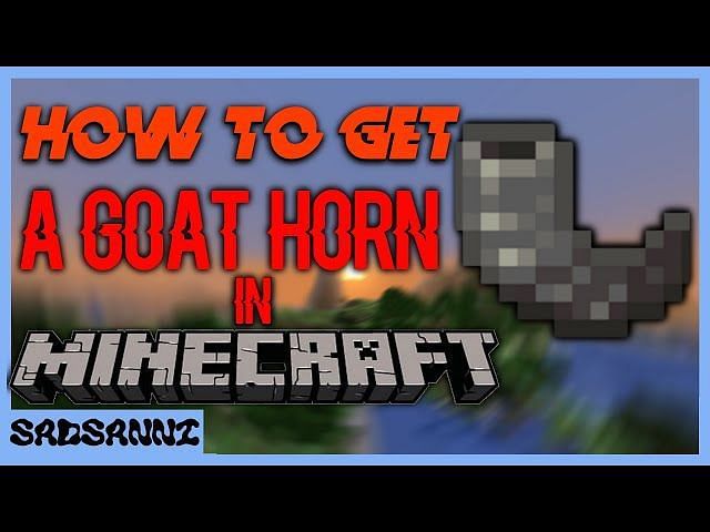 What are goat horns used for in Minecraft?