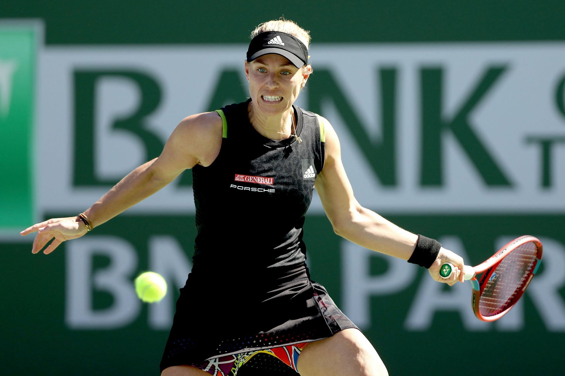 Angelique Kerber in action at the BNP Paribas Open