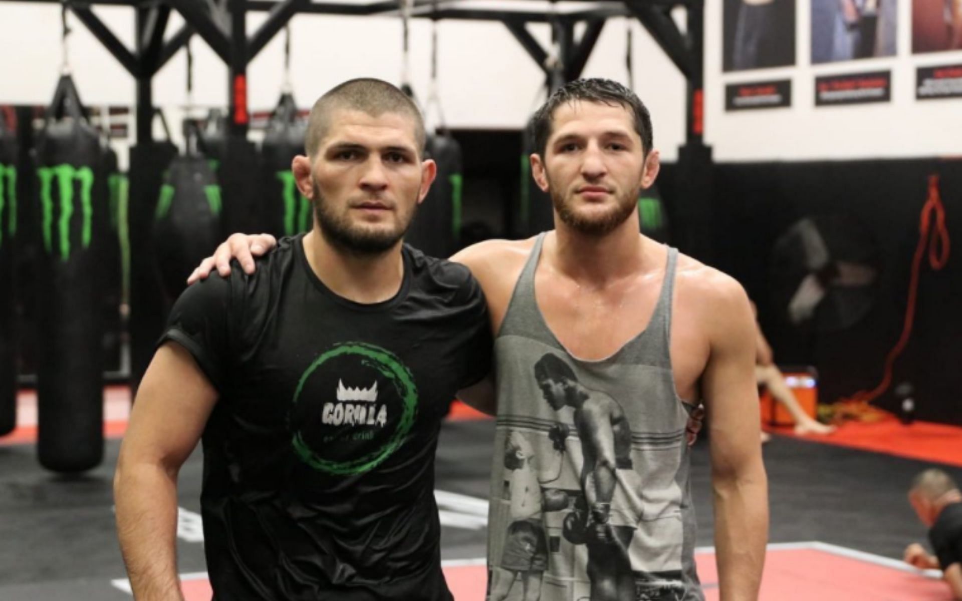 Khabib Nurmagomedov and Tagir Ulanbekov (Image credit: @tagir_ulanbekov on Instagram)