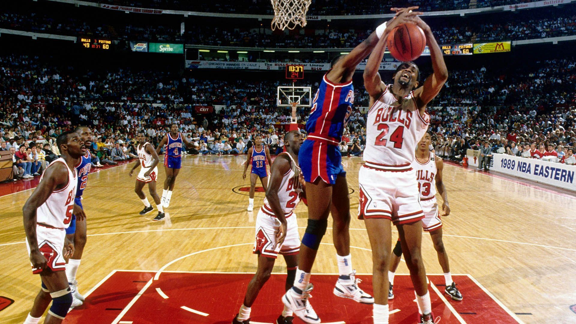 Bill Cartwright, who was traded for Charles Oakley, was instrumental in helping the Chicago Bulls in their first three-peat. [Photo: NBC Sports]