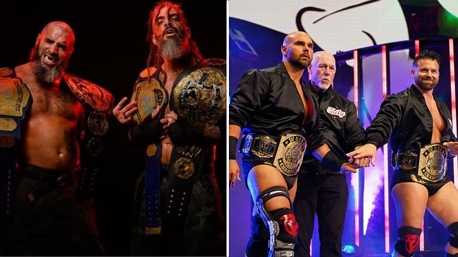 "You ain't ready"- ROH tag champs The Briscoe Brothers cut a promo on FTR