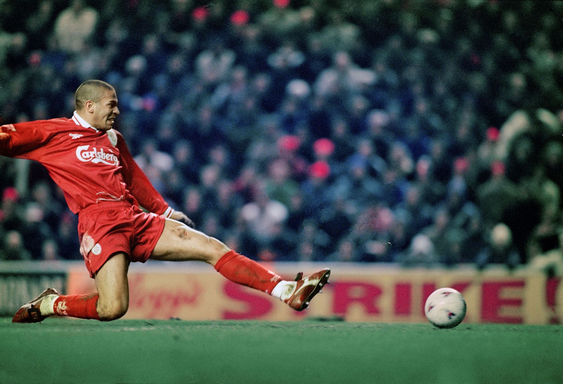 Collymore in action in the Premier League