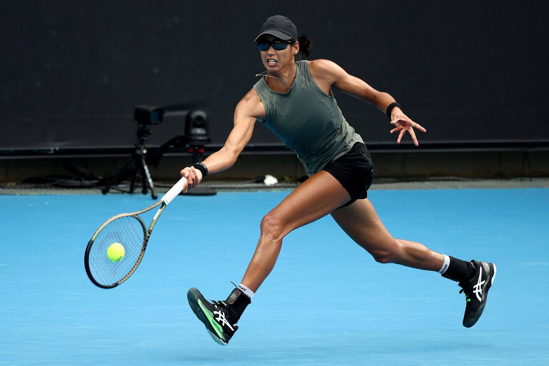 Astra Sharma in action at the 2022 Australian Open